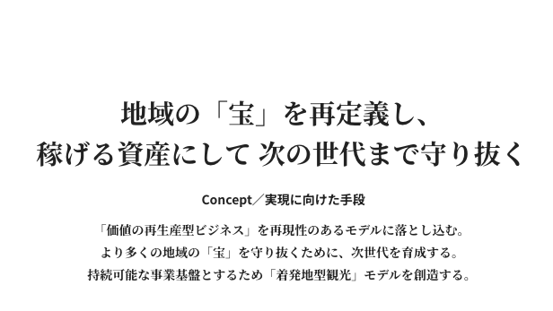「三方善しであること」「義理人情に篤いこと」「諸行無常を肝に銘ず」「無敵を心掛けること」